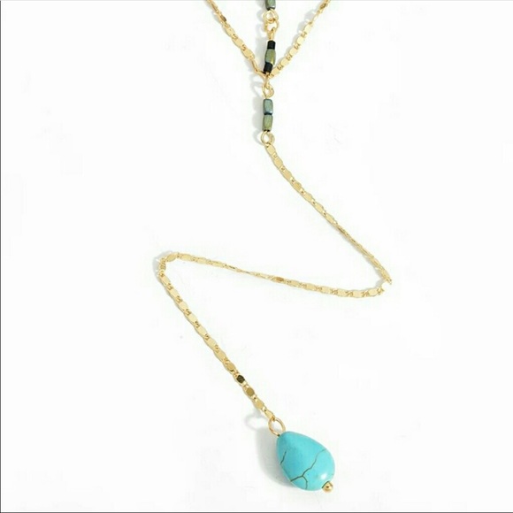 Double Layered Hematite & Howlite Necklace 14k - Picture 6 of 6